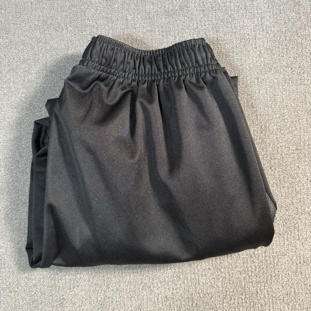 Nike Jogger Sweatpants Men's Large Drawstring Pockets Logo Black Distressed - Picture 8 of 15